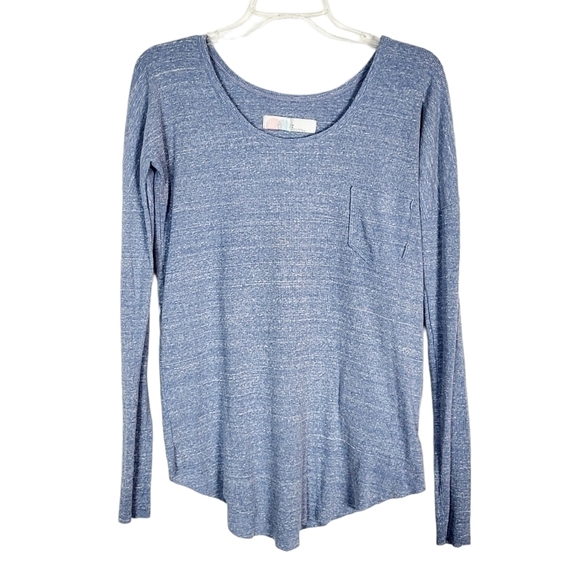 FREE PEOPLE Beach long sleeve ribbed tee shirt - Picture 1 of 5